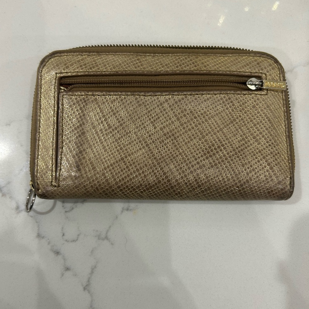 Gold Fossil Wallet - image 2